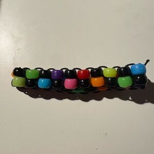 Colorful Beaded ladder cuff (2 rows)